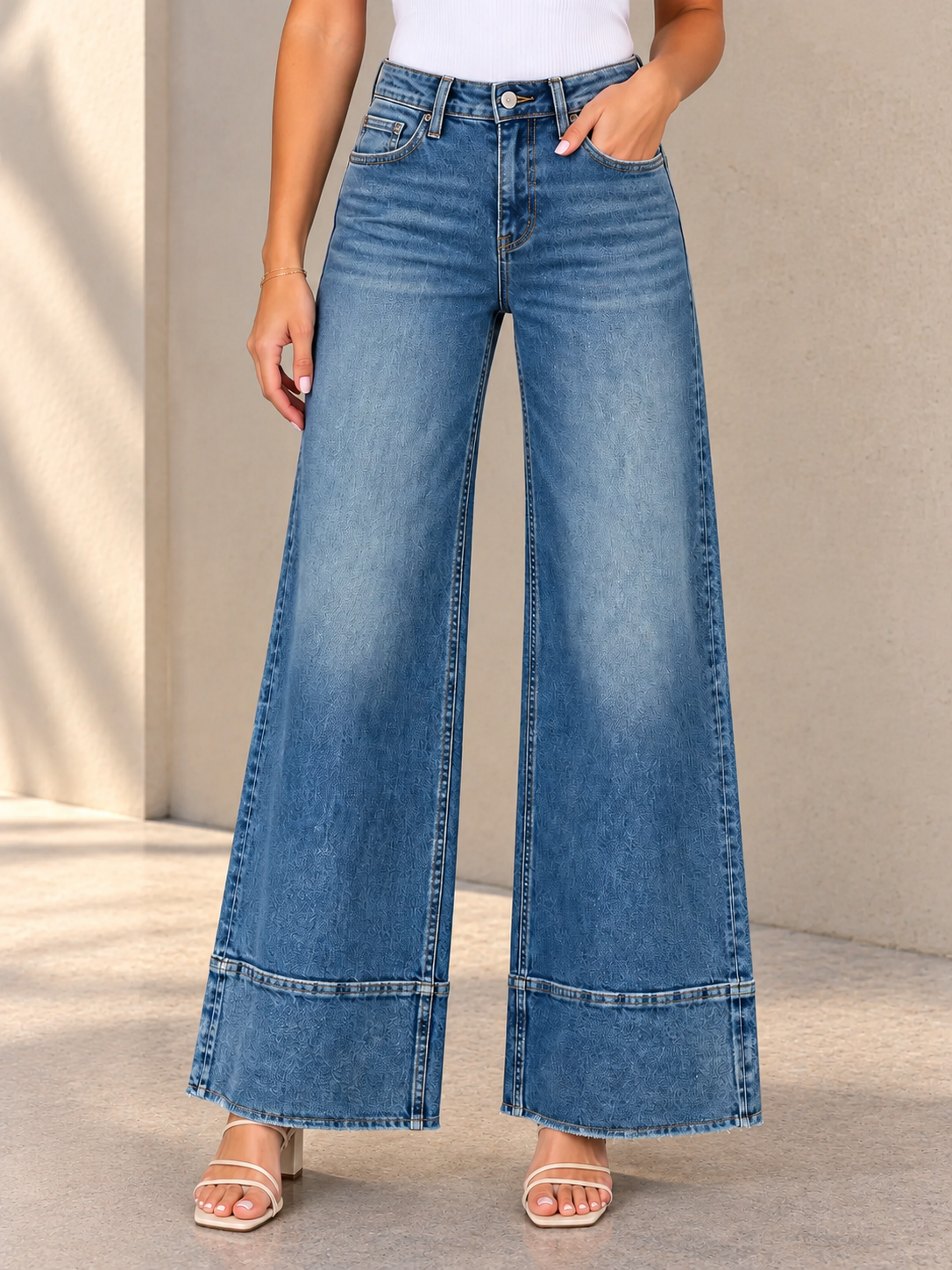 Wide-Leg Denim Fashion Portrait.png