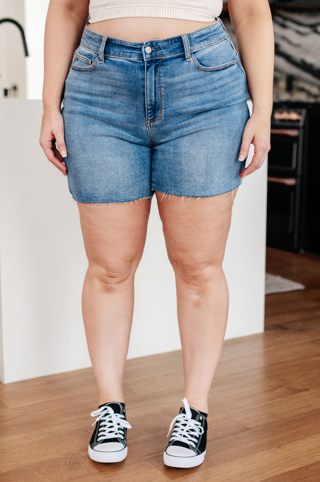 Willa High Rise Cutoff Shorts-Jeans-Krush Kandy, Women's Online Fashion Boutique Located in Phoenix, Arizona (Scottsdale Area)