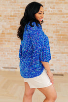 Willow Bell Sleeve Top in Royal-Long Sleeve Tops-Krush Kandy, Women's Online Fashion Boutique Located in Phoenix, Arizona (Scottsdale Area)