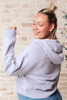 Working Up A Sweat Hooded Pullover in Grey-Pullovers-Krush Kandy, Women's Online Fashion Boutique Located in Phoenix, Arizona (Scottsdale Area)