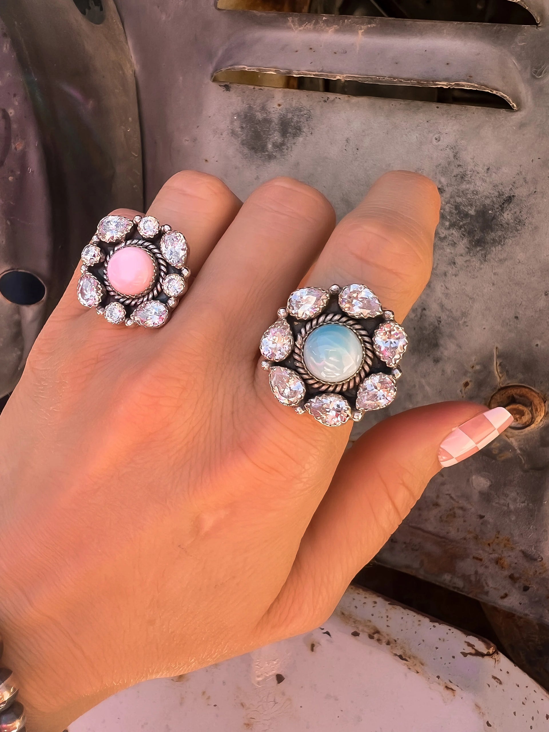Crystal Krushes Stone Rings-Rings-Krush Kandy, Women's Online Fashion Boutique Located in Phoenix, Arizona (Scottsdale Area)
