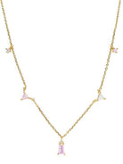 Statement Dainty Geometric Opal Necklace-Necklaces-Krush Kandy, Women's Online Fashion Boutique Located in Phoenix, Arizona (Scottsdale Area)