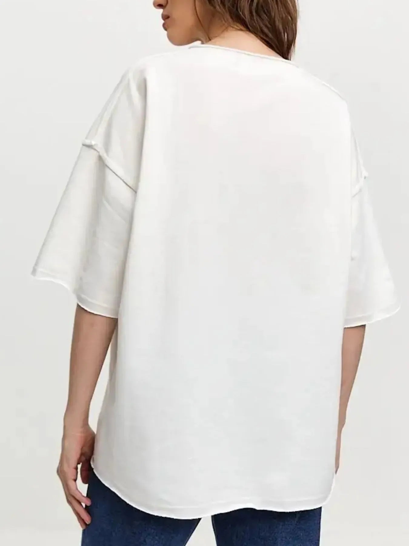 Round Neck Half Sleeve T-Shirt-Krush Kandy, Women's Online Fashion Boutique Located in Phoenix, Arizona (Scottsdale Area)