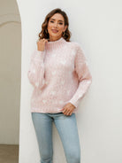 Heart Mock Neck Sweater-Krush Kandy, Women's Online Fashion Boutique Located in Phoenix, Arizona (Scottsdale Area)