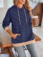 Lovelet Drawstring Striped Long Sleeve Hoodie-Krush Kandy, Women's Online Fashion Boutique Located in Phoenix, Arizona (Scottsdale Area)