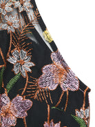 Floral Embroidered Halter Neck Pleated Jumpsuit-Jumpsuits & Rompers-Krush Kandy, Women's Online Fashion Boutique Located in Phoenix, Arizona (Scottsdale Area)