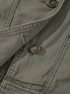 Ruffled Patchwork Denim Jacket Vest-Krush Kandy, Women's Online Fashion Boutique Located in Phoenix, Arizona (Scottsdale Area)