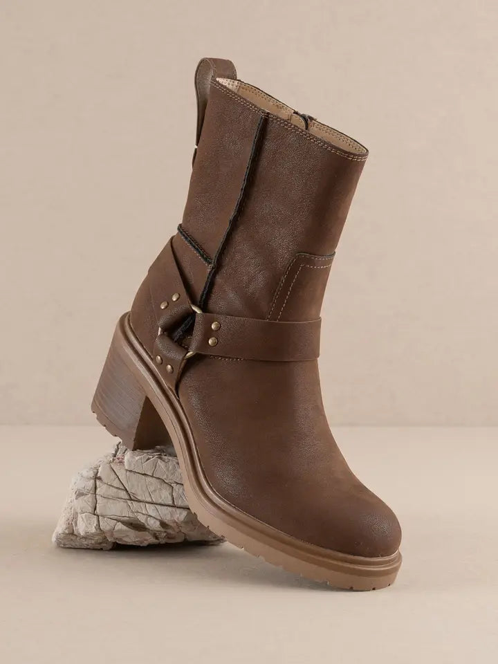 Timber Creek Moto Ankle Boot-Boots-Krush Kandy, Women's Online Fashion Boutique Located in Phoenix, Arizona (Scottsdale Area)