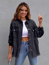 Distressed Drop Shoulder Denim Jacket-Krush Kandy, Women's Online Fashion Boutique Located in Phoenix, Arizona (Scottsdale Area)