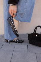 Black Studded Ballerina Flat-Flats-Krush Kandy, Women's Online Fashion Boutique Located in Phoenix, Arizona (Scottsdale Area)