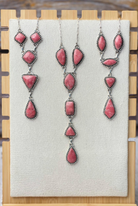 Thulite Slab Cluster Necklaces-Necklaces-Krush Kandy, Women's Online Fashion Boutique Located in Phoenix, Arizona (Scottsdale Area)