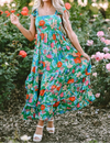 Tiered Ruffled Printed Sleeveless Dress-Dresses-Krush Kandy, Women's Online Fashion Boutique Located in Phoenix, Arizona (Scottsdale Area)