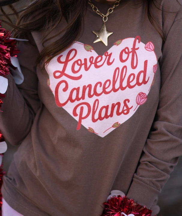 Lover of Cancelled Plans Sweatshirt-Graphic Tees-Krush Kandy, Women's Online Fashion Boutique Located in Phoenix, Arizona (Scottsdale Area)
