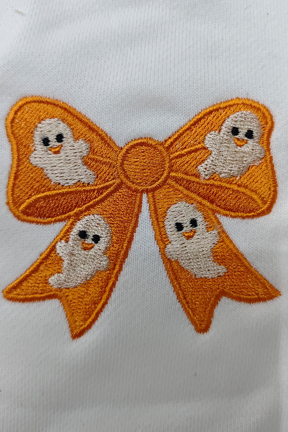 Embroidered Ghost Halloween Bow Sweatshirt-Sweaters-Krush Kandy, Women's Online Fashion Boutique Located in Phoenix, Arizona (Scottsdale Area)