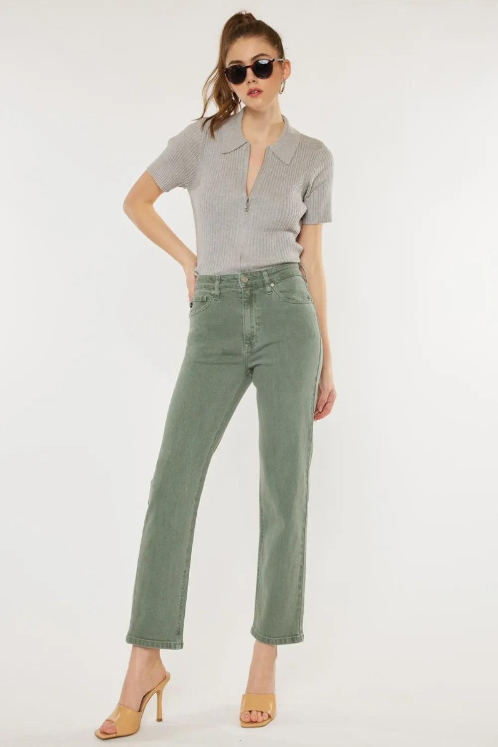 Kancan Ultra High Rise Straight Jeans-Krush Kandy, Women's Online Fashion Boutique Located in Phoenix, Arizona (Scottsdale Area)
