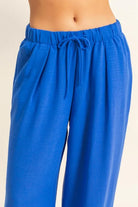 HYFVE Elasticized Waist Wide Leg Pants-PANTS-Krush Kandy, Women's Online Fashion Boutique Located in Phoenix, Arizona (Scottsdale Area)