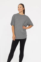 Brushed Hacci Oversized Boyfriend Tee-Tops-Krush Kandy, Women's Online Fashion Boutique Located in Phoenix, Arizona (Scottsdale Area)