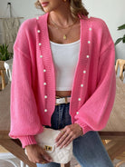 Pearl Open Front Long Sleeve Cardigan-Krush Kandy, Women's Online Fashion Boutique Located in Phoenix, Arizona (Scottsdale Area)