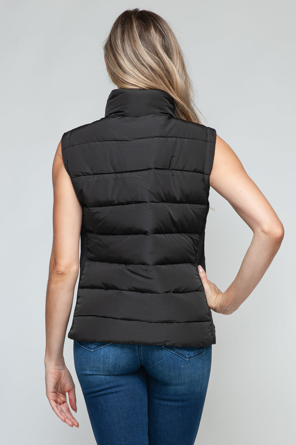 Snobbish Zip Up Turtleneck Vest with Pockets-Krush Kandy, Women's Online Fashion Boutique Located in Phoenix, Arizona (Scottsdale Area)