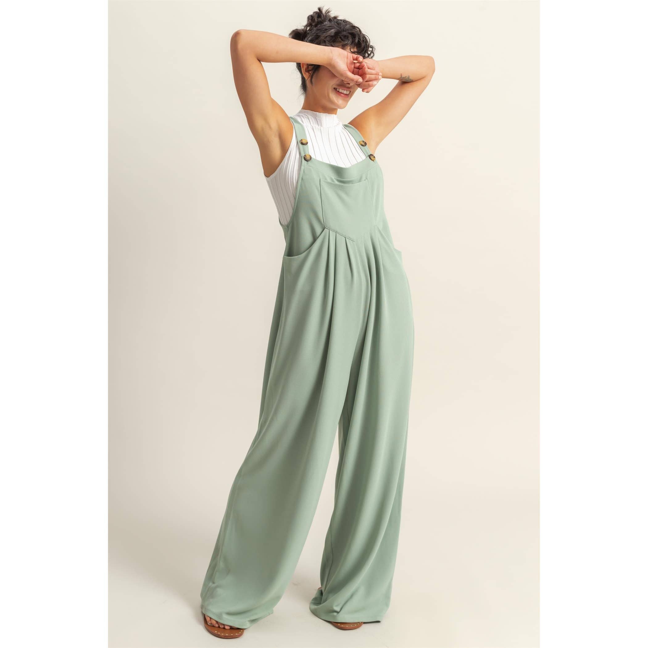 Laid-Back Luxe Wide Leg Jumpsuit-Jumpsuits & Rompers-Krush Kandy, Women's Online Fashion Boutique Located in Phoenix, Arizona (Scottsdale Area)