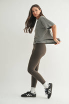 Brushed Hacci Oversized Boyfriend Tee-Tops-Krush Kandy, Women's Online Fashion Boutique Located in Phoenix, Arizona (Scottsdale Area)