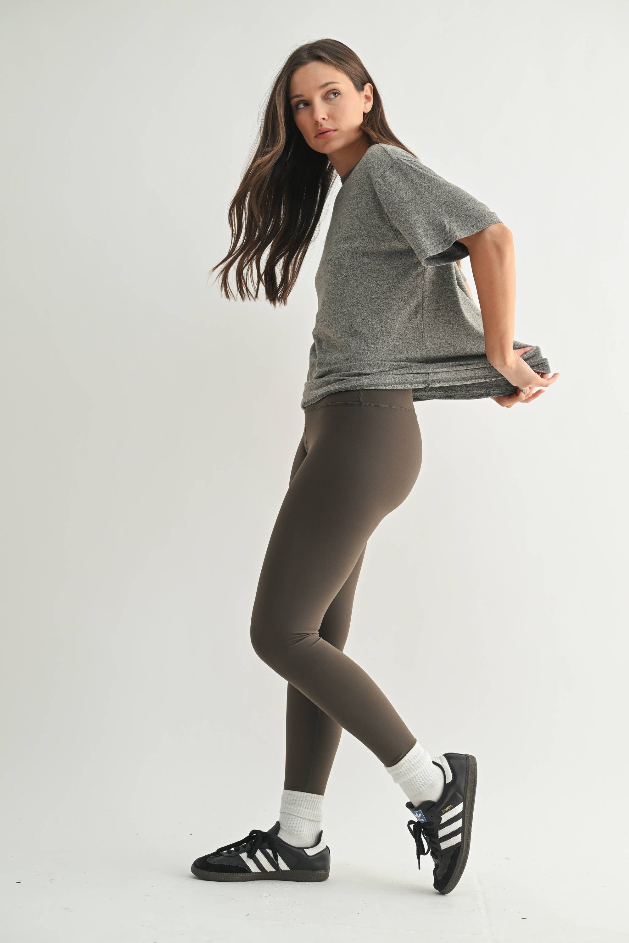 Brushed Hacci Oversized Boyfriend Tee-Tops-Krush Kandy, Women's Online Fashion Boutique Located in Phoenix, Arizona (Scottsdale Area)