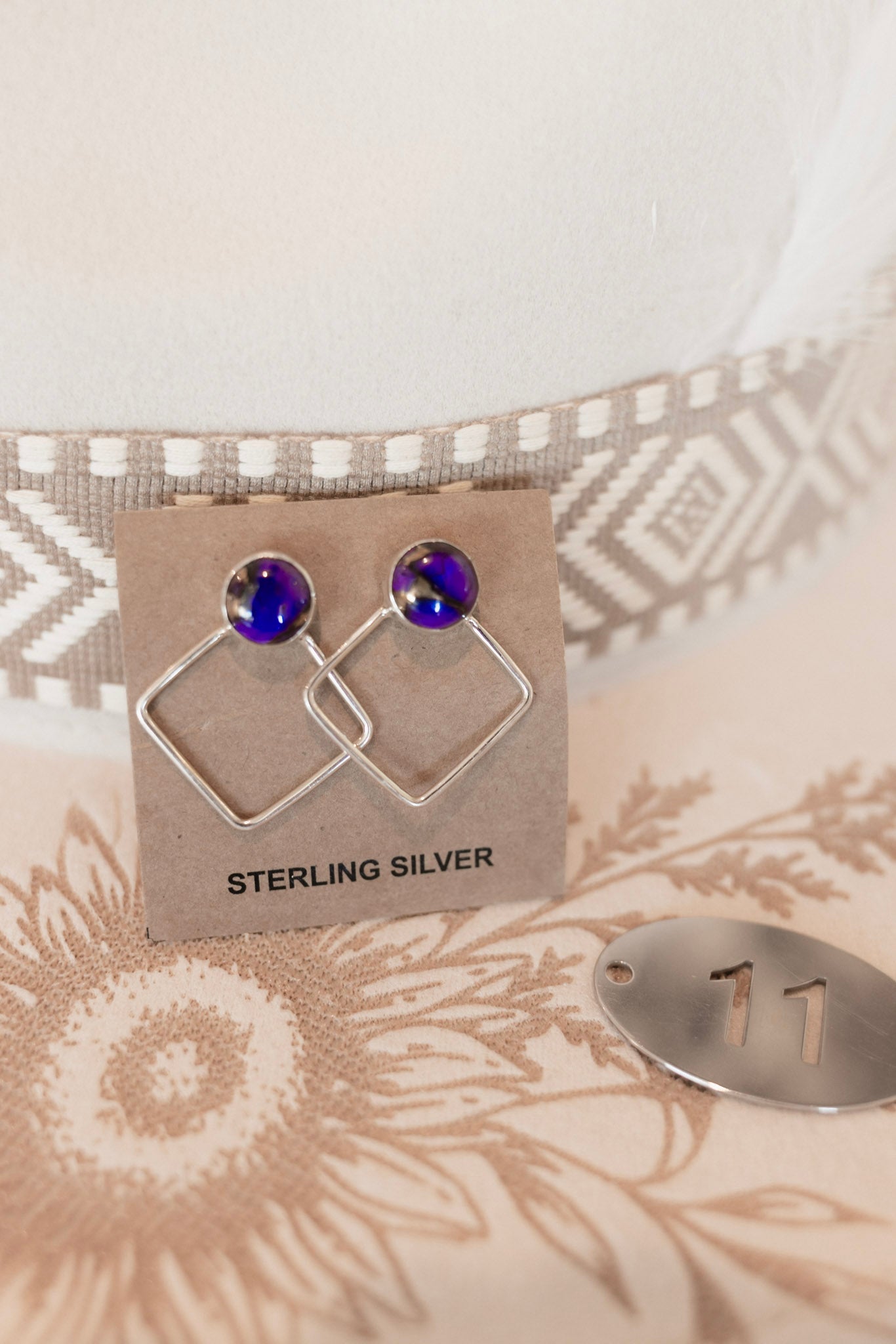 Stand Out Geometric Stone Earrings-Earrings-Krush Kandy, Women's Online Fashion Boutique Located in Phoenix, Arizona (Scottsdale Area)