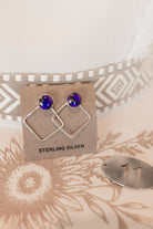 Stand Out Geometric Stone Earrings-Earrings-Krush Kandy, Women's Online Fashion Boutique Located in Phoenix, Arizona (Scottsdale Area)