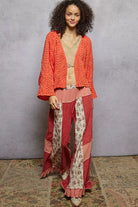 POL Open Front Cardigan with Crochet Patterns-Sweater-Krush Kandy, Women's Online Fashion Boutique Located in Phoenix, Arizona (Scottsdale Area)