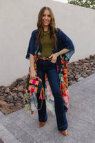 Boho Luxe Styling with the Giant Floral Kimono Duster-Kimonos-Krush Kandy, Women's Online Fashion Boutique Located in Phoenix, Arizona (Scottsdale Area)