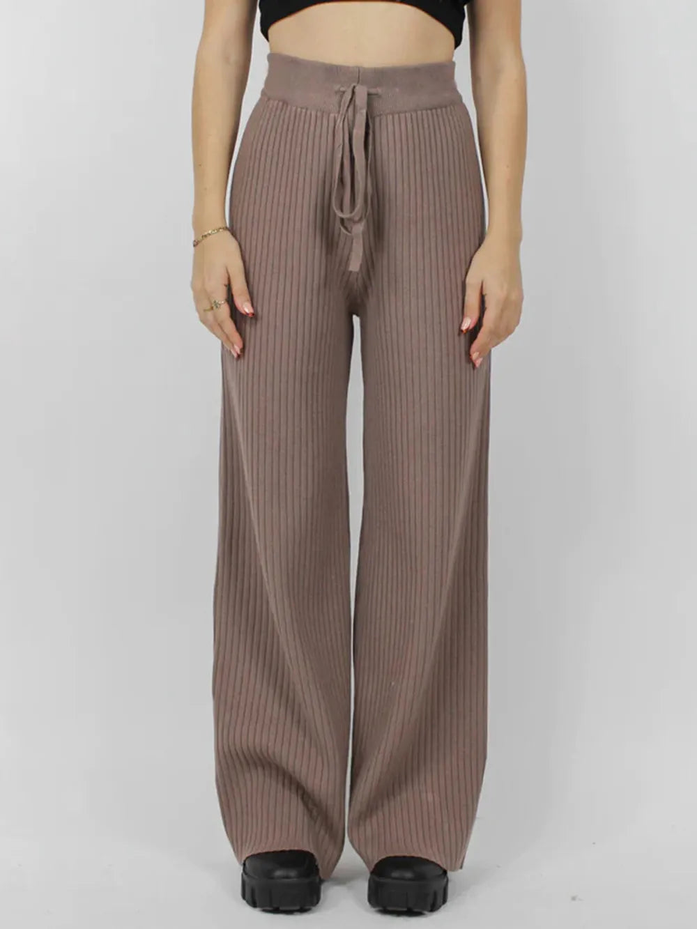 Ribbed Wide Leg Sweater Pants-pants-Krush Kandy, Women's Online Fashion Boutique Located in Phoenix, Arizona (Scottsdale Area)