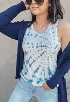 (2 colors!) Tie Dye Cotton Jersey Tank-Tanks-Krush Kandy, Women's Online Fashion Boutique Located in Phoenix, Arizona (Scottsdale Area)