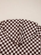 Checkered Drawstring Hoodie and Pants Set-2 Piece Outfit Sets-Krush Kandy, Women's Online Fashion Boutique Located in Phoenix, Arizona (Scottsdale Area)