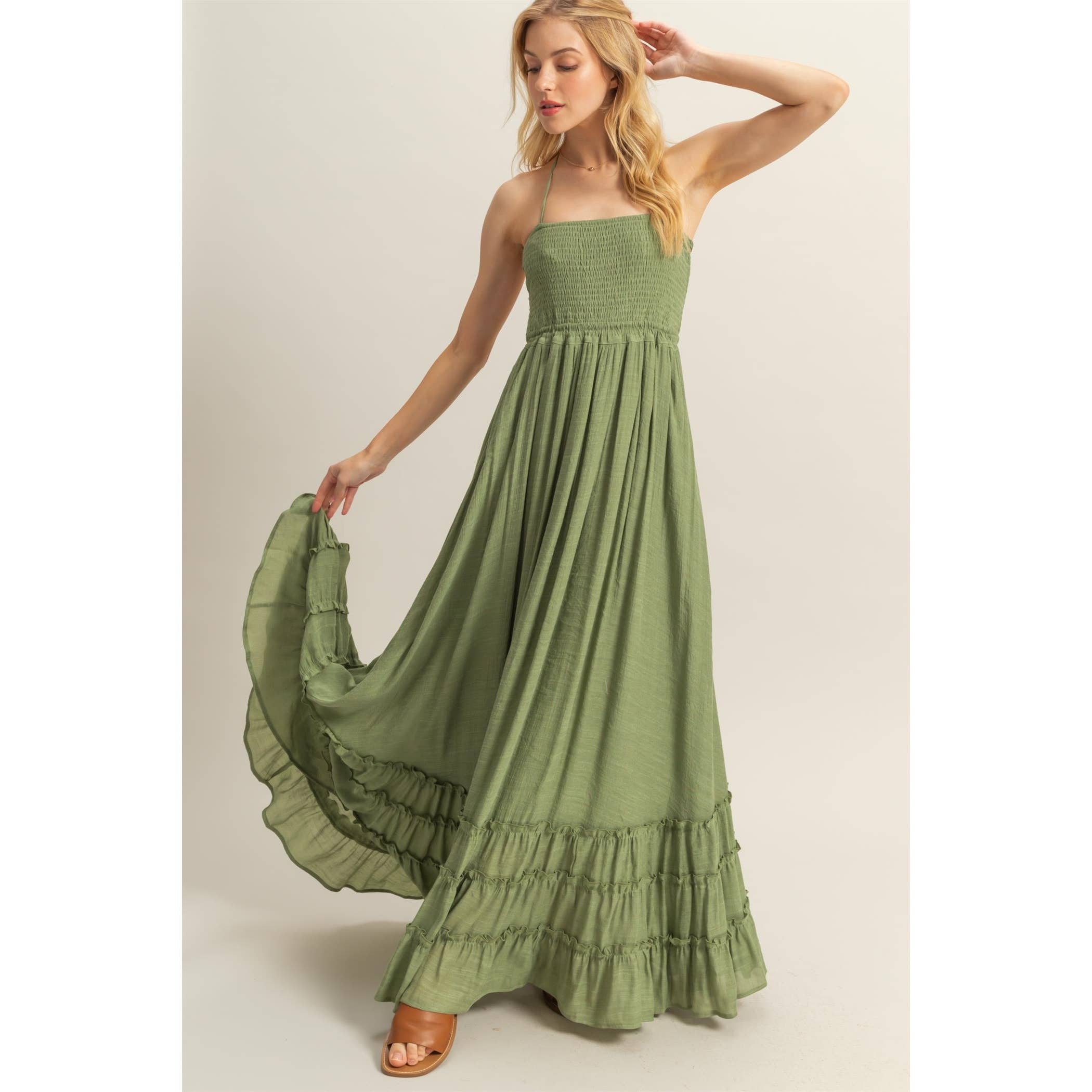 Twirl Away Tiered Maxi Dress-Dresses-Krush Kandy, Women's Online Fashion Boutique Located in Phoenix, Arizona (Scottsdale Area)