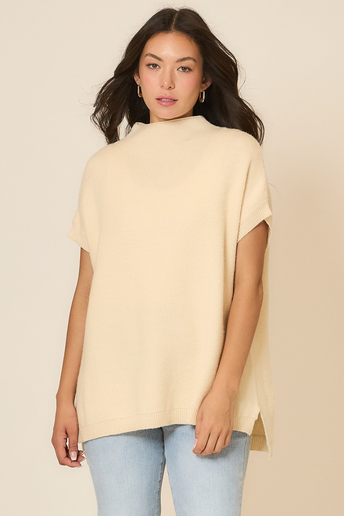 Sleeveless Knit Sweater Vest-Sweaters-Krush Kandy, Women's Online Fashion Boutique Located in Phoenix, Arizona (Scottsdale Area)