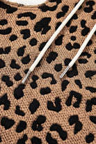 Drawstring Leopard Long Sleeve Hooded Jacket-Jacket-Krush Kandy, Women's Online Fashion Boutique Located in Phoenix, Arizona (Scottsdale Area)