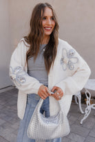 Simply Sweet Sequin Flower Cardigan | Pre-Order-Krush Kandy, Women's Online Fashion Boutique Located in Phoenix, Arizona (Scottsdale Area)