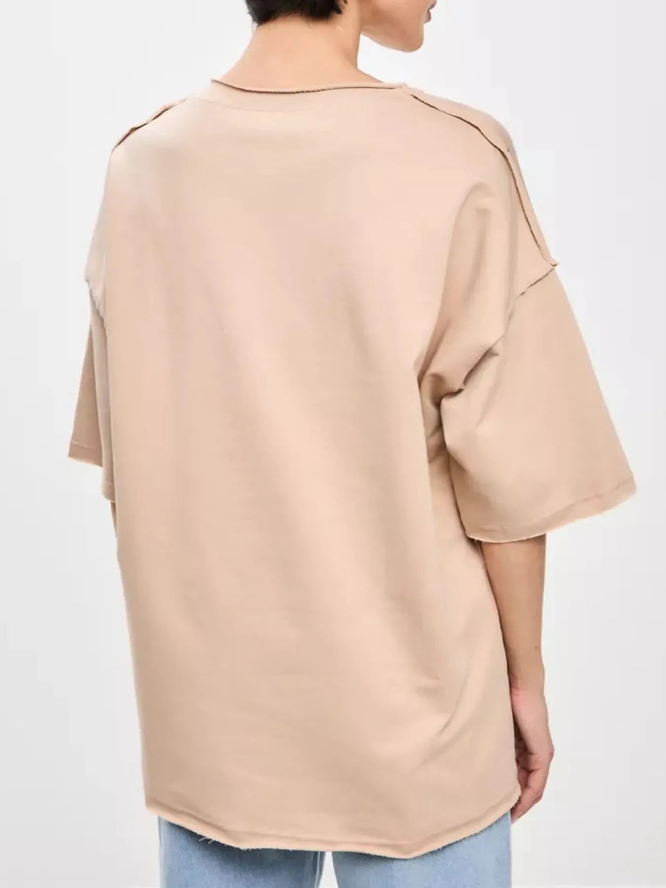 Round Neck Half Sleeve T-Shirt-Krush Kandy, Women's Online Fashion Boutique Located in Phoenix, Arizona (Scottsdale Area)