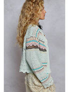 POL Scalloped Edge Detail Pointed Cardigan-Cardigans-Krush Kandy, Women's Online Fashion Boutique Located in Phoenix, Arizona (Scottsdale Area)