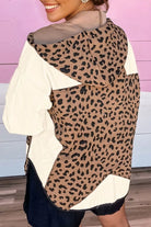 Drawstring Leopard Long Sleeve Hooded Jacket-Jacket-Krush Kandy, Women's Online Fashion Boutique Located in Phoenix, Arizona (Scottsdale Area)
