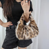 Wild Texture Plush Statement Hobo Bag-Pre order