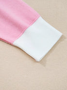 Contrasting Polo Collar Color Block Knit Drop Shoulder Sweater-Sweater-Krush Kandy, Women's Online Fashion Boutique Located in Phoenix, Arizona (Scottsdale Area)