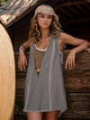 Half Zipped Hooded Sleeveless Romper-Krush Kandy, Women's Online Fashion Boutique Located in Phoenix, Arizona (Scottsdale Area)