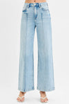 RISEN Full Size High Waist Wide Leg Pintuck Detailed Plus Size-Jeans-Krush Kandy, Women's Online Fashion Boutique Located in Phoenix, Arizona (Scottsdale Area)