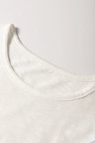 Round Neck Printed Ruffled Cap Sleeve Blouse-Tops-Krush Kandy, Women's Online Fashion Boutique Located in Phoenix, Arizona (Scottsdale Area)