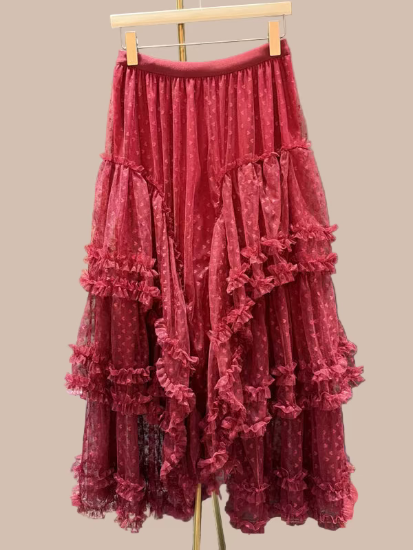 Lace Layers & Chic Dreams Ruffle Tulle Maxi Skirt-Skirts-Krush Kandy, Women's Online Fashion Boutique Located in Phoenix, Arizona (Scottsdale Area)