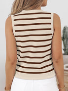 Striped V-Neck Knit Vest-Krush Kandy, Women's Online Fashion Boutique Located in Phoenix, Arizona (Scottsdale Area)