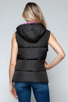 Cozy Chic: Hooded Puffer Vest Black-Vests-Krush Kandy, Women's Online Fashion Boutique Located in Phoenix, Arizona (Scottsdale Area)