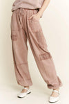 MineralWash Eyelet detailed Boho Joggers-Krush Kandy, Women's Online Fashion Boutique Located in Phoenix, Arizona (Scottsdale Area)