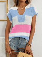 Color Block Knit Top-Krush Kandy, Women's Online Fashion Boutique Located in Phoenix, Arizona (Scottsdale Area)
